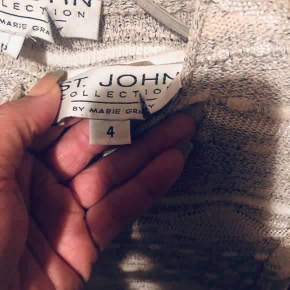 St. John Knit 2-Piece Jacket and Dress Set. - Picture 6 of 6